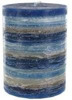 Handmade Navy Blue Scented Pillar Candle with Cotton Wick - Smokeless Decorative Candle for Spa, Aromatherapy, Home Decor & Weddings - 40 Hour Burn Time - Perfect for Relaxation, Meditation & Romantic Ambiance