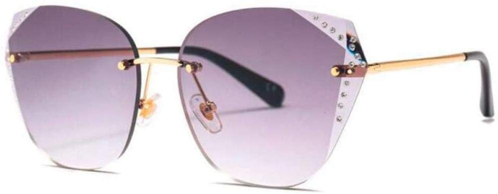 YUFUD Crystal Sunglasses for Women & Men – UV400 Protection, Gradient Lens, Rimless Diamond Design – Perfect for Outdoor Activities, Beach, Driving & Fashion Accessories