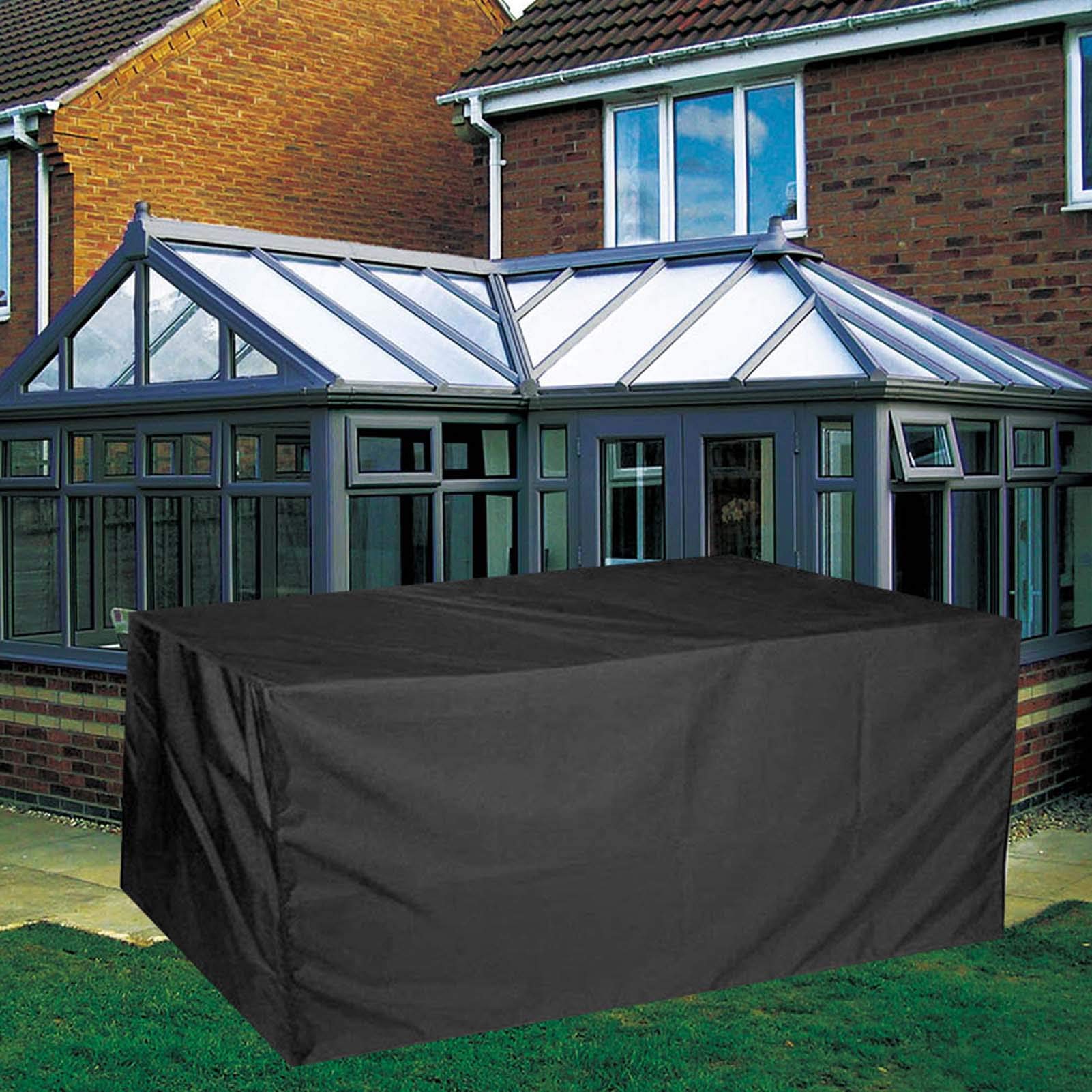 Heavy Duty 420D Oxford Polyester Outdoor Furniture Cover 118x98x35 Inches - Waterproof, UV Resistant, Tear-Resistant Patio Table Cover for Garden, Deck, Backyard - Perfect for All Weather Protection