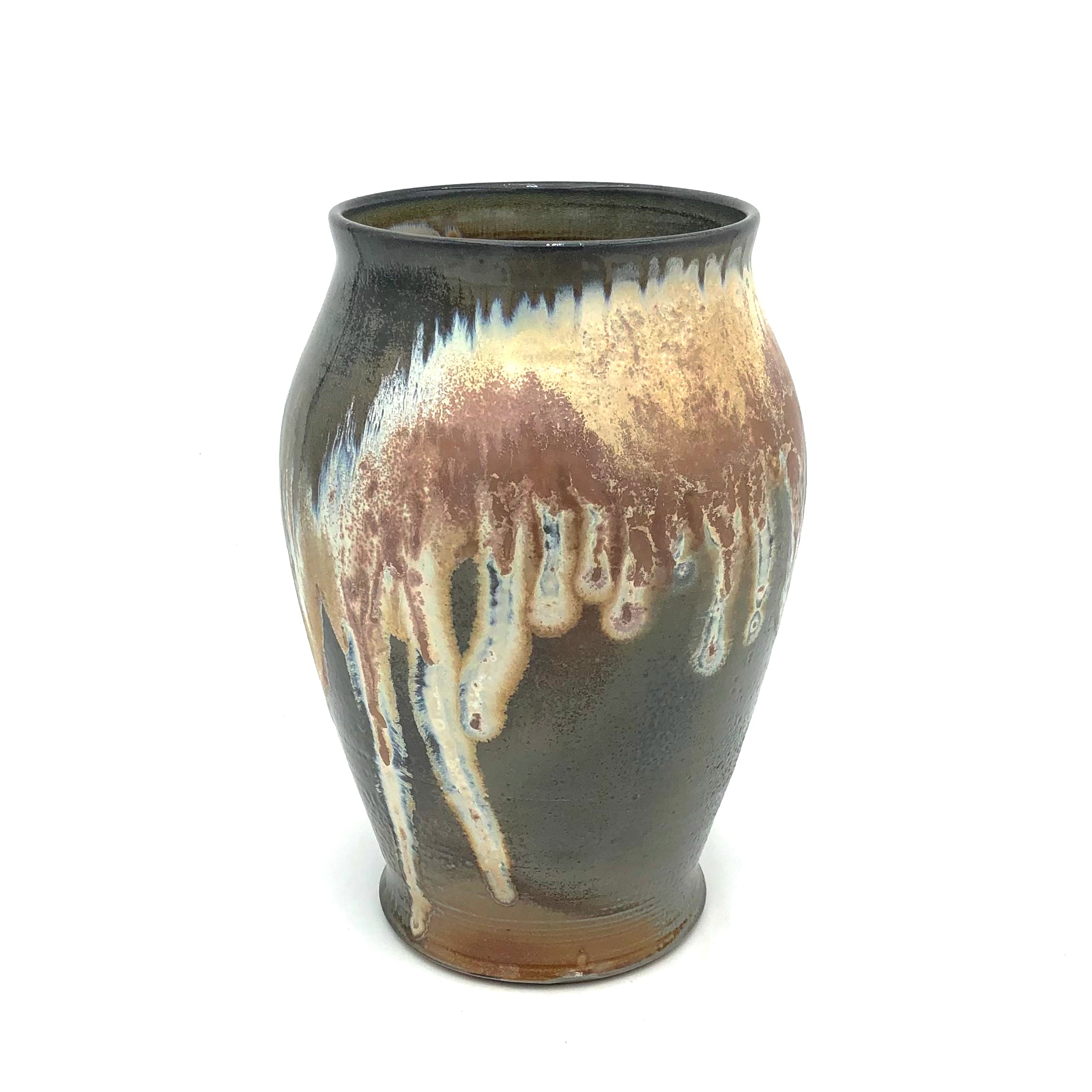 Brian Horsch Wood Fired Ceramic Vase - Extra Large Handcrafted Pottery (Assorted Designs) for Home Decor, Wedding Centerpiece & Rustic Table Display