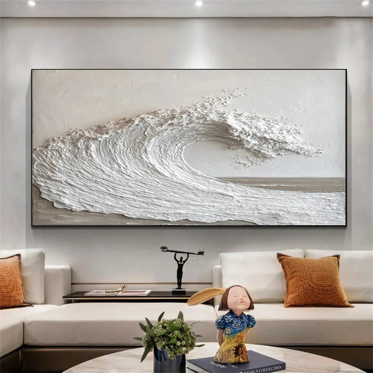 Ocean And Sky Painting #OS 216 - Stunning Seascape Wall Art for Home & Office Decor - Perfect for Living Room, Bedroom or Beach House