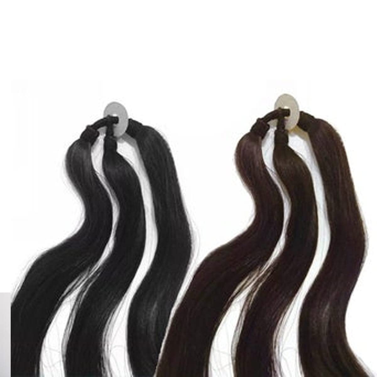 Ritzprime 30 Inch Long Synthetic Women's Hair Chooti Extensions - 3 Layer Artificial Parandi for Braiding - Black (Pack of 1) - Perfect for Weddings, Parties & Cultural Events
