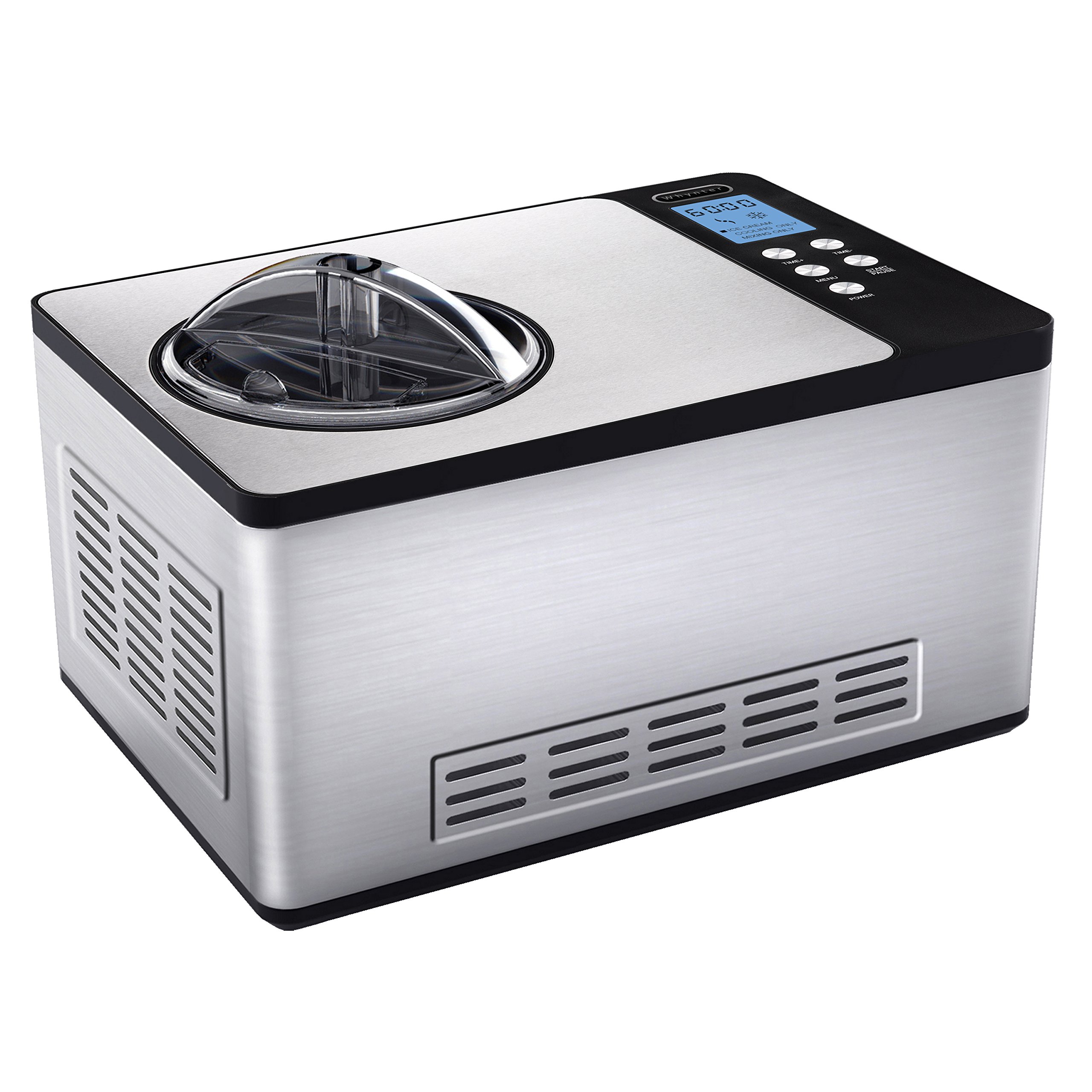 Whynter ICM-200LS 2-Quart Stainless Steel Automatic Ice Cream Maker with Compressor - Includes Ben & Jerry's Homemade Ice Cream & Dessert Recipe Book - Perfect for Home Desserts, Parties, and Family Gatherings