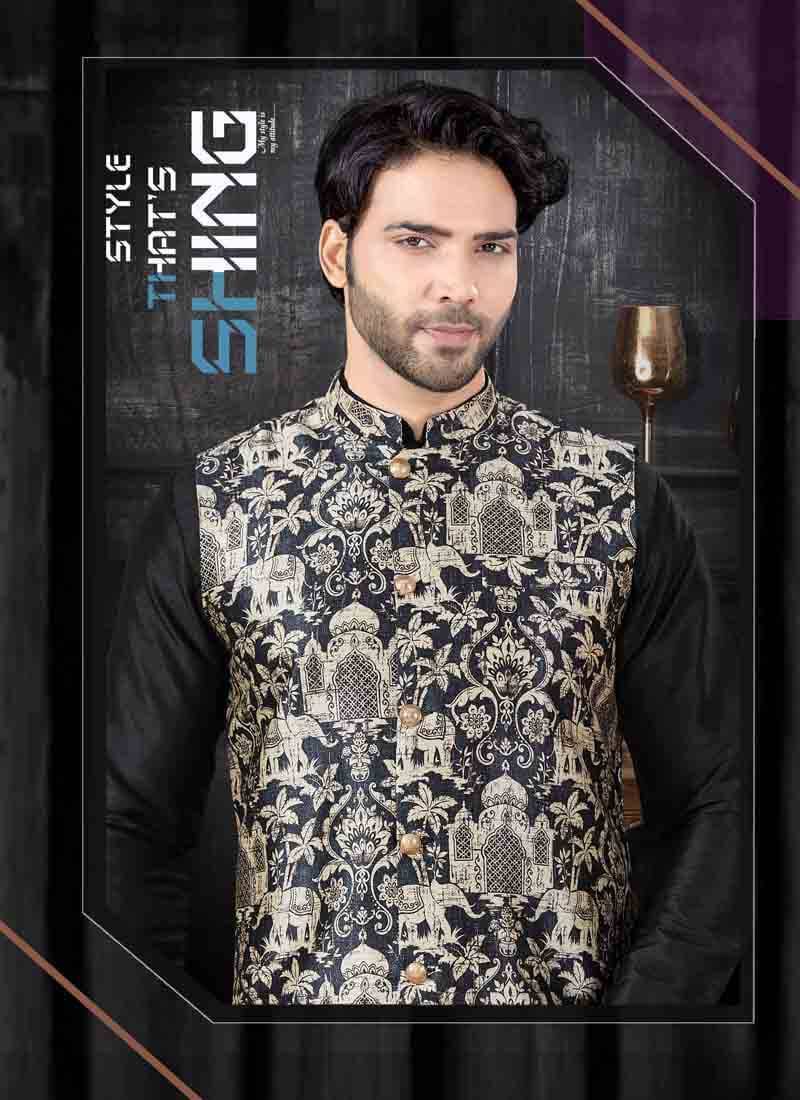 Elegant Black Kurta with Art Silk Churidar Set - Traditional Indian Ethnic Wear for Women - Perfect for Festivals, Weddings & Special Occasions