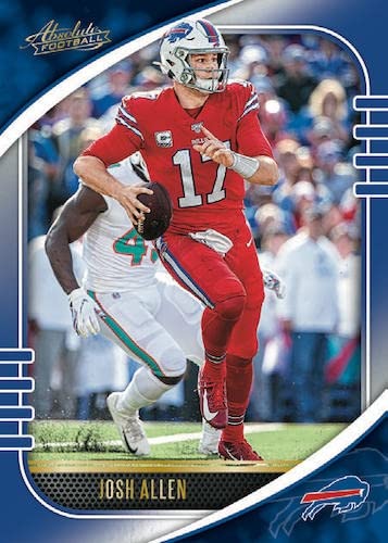 2020 Panini Absolute NFL Football Trading Cards Cello Box - 12 Packs per Box | Collectible Sports Cards for NFL Fans & Trading Card Enthusiasts