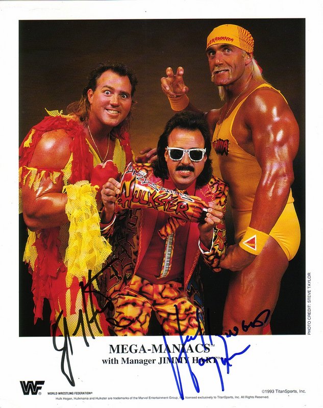 1993 Mega Maniacs Wrestling Poster - Signed by Hart Hogan - Limited Edition Collectible - Perfect for Wrestling Fans & Memorabilia Collectors - Great for Man Cave, Game Room & Sports Decor