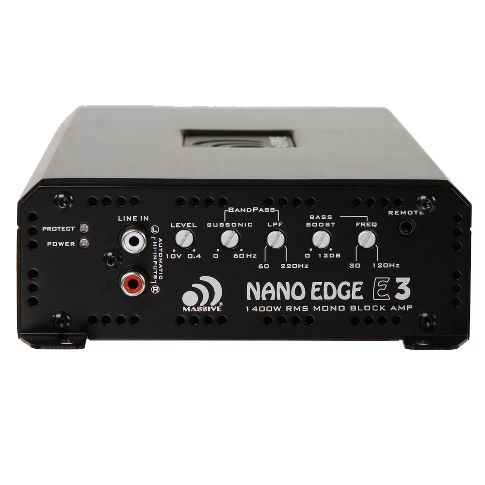 E3 1400W RMS Mono Block Amplifier - 1 Ohm Stable, High Power Car Audio Amp for Subwoofers & Sound Systems | Perfect for Car Audio Upgrades & Bass Enhancement
