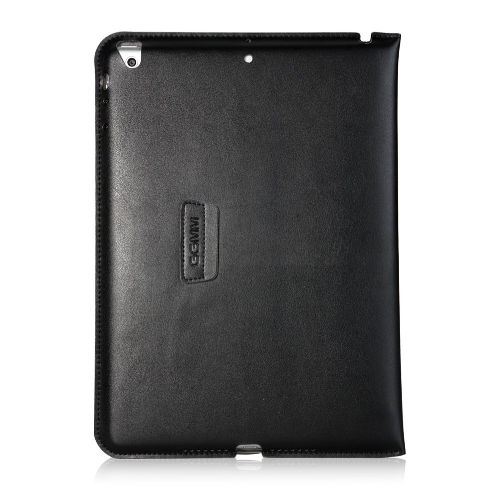 GGMM IntelliFolio-IA Genule Leather Wallet Case for iPad Air - Slim Protective Cover with Card Slots, Black (iPa50501) | Perfect for Business Travel & Daily Commute