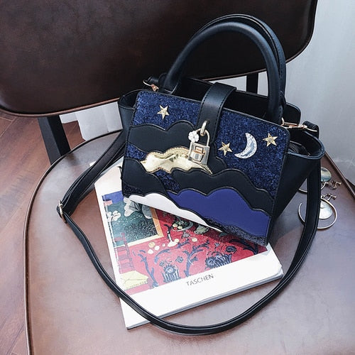 Elegant Women's Leather Embroidery Handbag - Fashionable Shoulder Bag for Girls | Perfect for Work, Travel & Daily Use