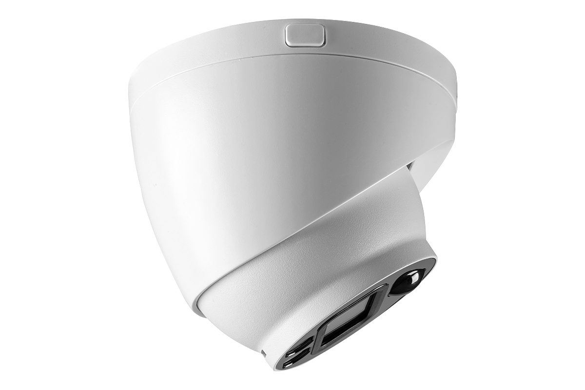 4K Ultra HD Smart Security Camera with Active Deterrence - Outdoor/Indoor Dome Surveillance System for Home & Business Protection (Night Vision, Motion Detection, Weatherproof) - Perfect for Monitoring Driveways, Backyards, and Retail Stores