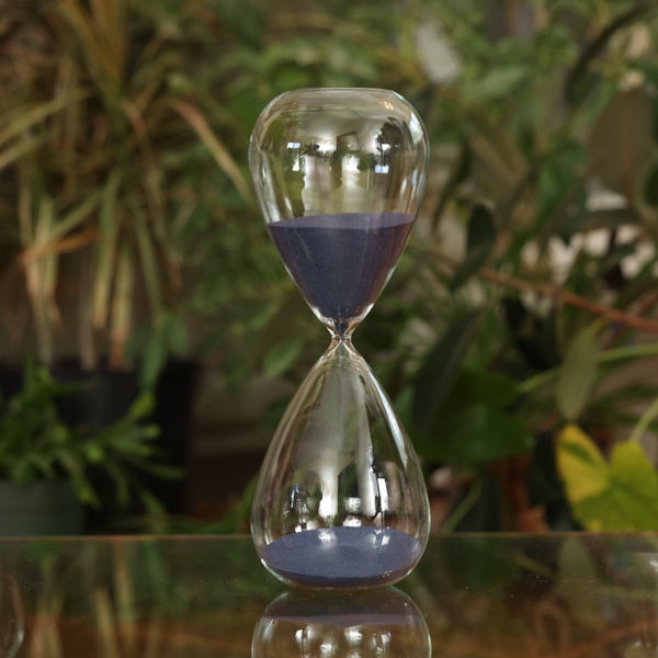 90 Minute Hand Blown Sand Timer - Premium Glass Hourglass for Time Management, Meditation & Classroom Activities - Perfect for Office, Yoga, and Study Sessions