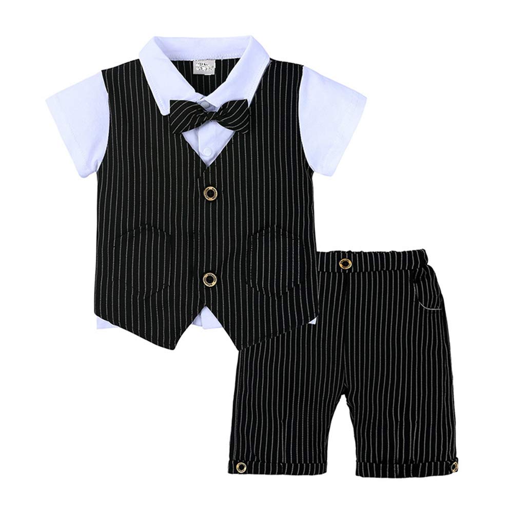 Baby Boys Formal Suits with Bow Tie for Wedding & Special Occasions
