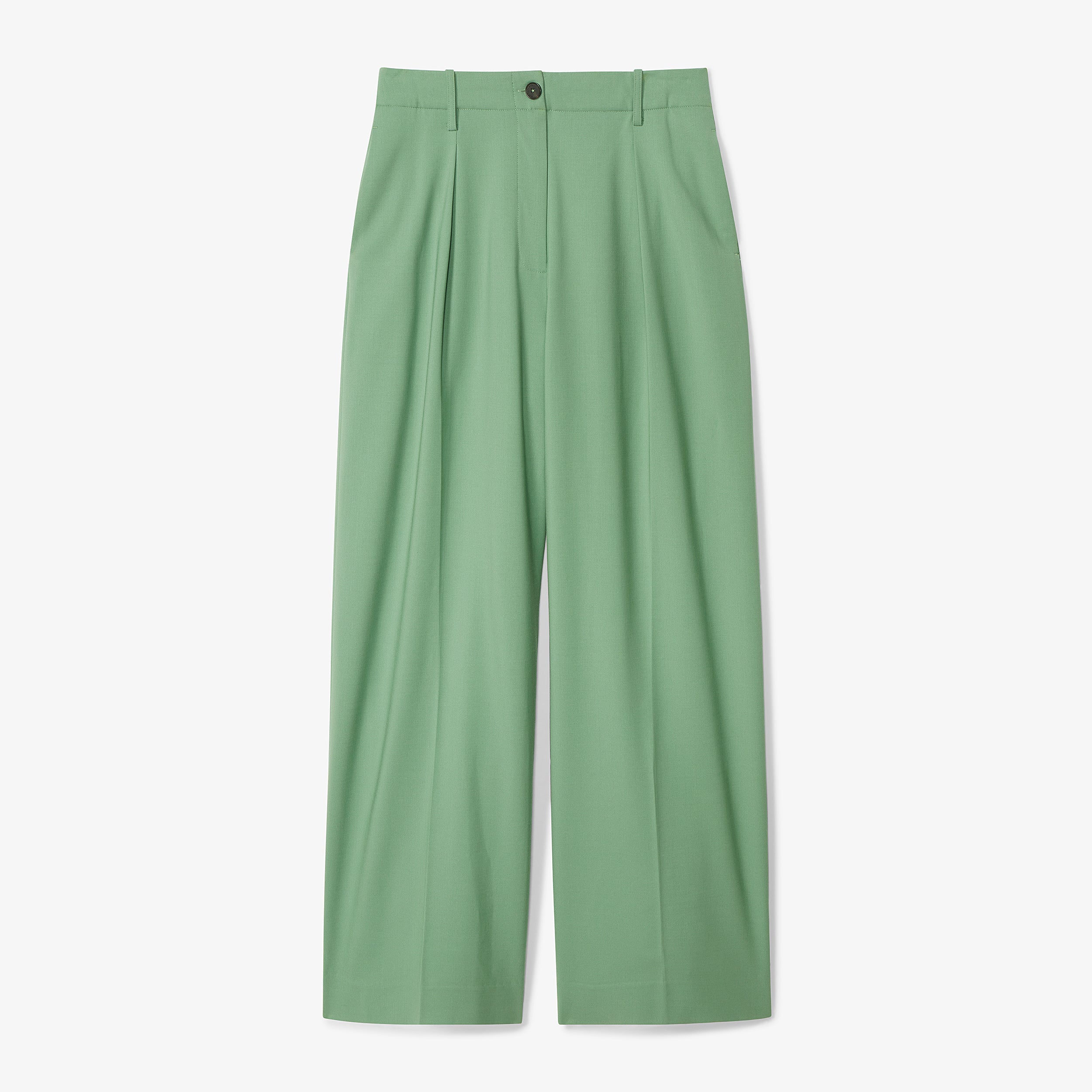 Zuri Pant Washable Wool Twill Pants - Parisian Green | Comfortable & Stylish Women's Trousers for Office, Travel & Casual Wear