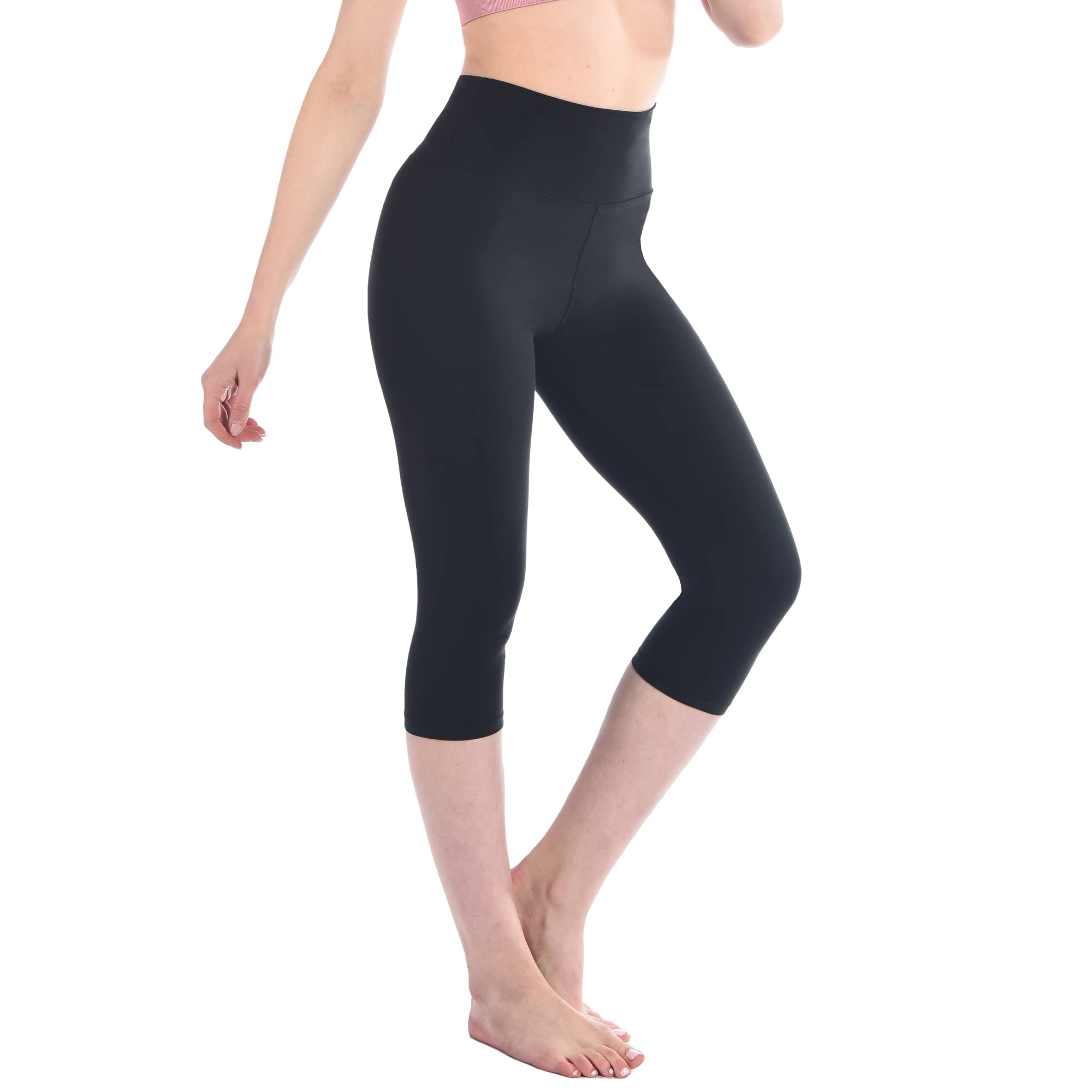 High Waisted Black Leggings for Women - Yoga, Workout & Everyday Wear - Comfortable & Stretchy Tummy Control Leggings for Gym, Running & Lounge