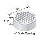 NDS 915SC 3 Round Chrome Grate - Heavy Duty Stainless Steel BBQ Grill Replacement Part for Outdoor Cooking & Grilling