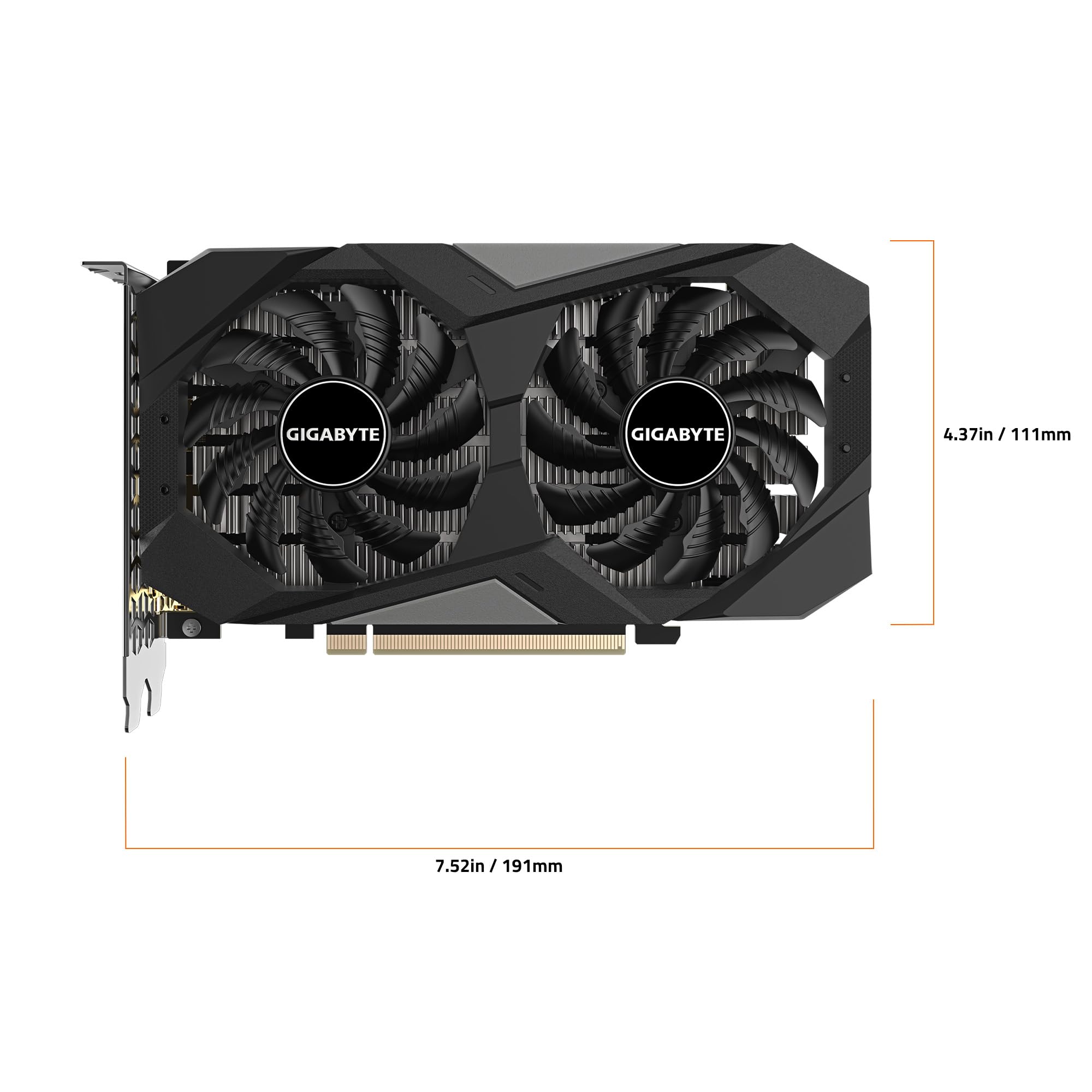 GIGABYTE GeForce RTX 3050 WINDFORCE OC V2 6GB GDDR6 Gaming Graphics Card with Dual Fan Cooling - Perfect for 1080p Gaming, Video Editing & Streaming (Model: GV-N3050WF2OCV2-6GD)
