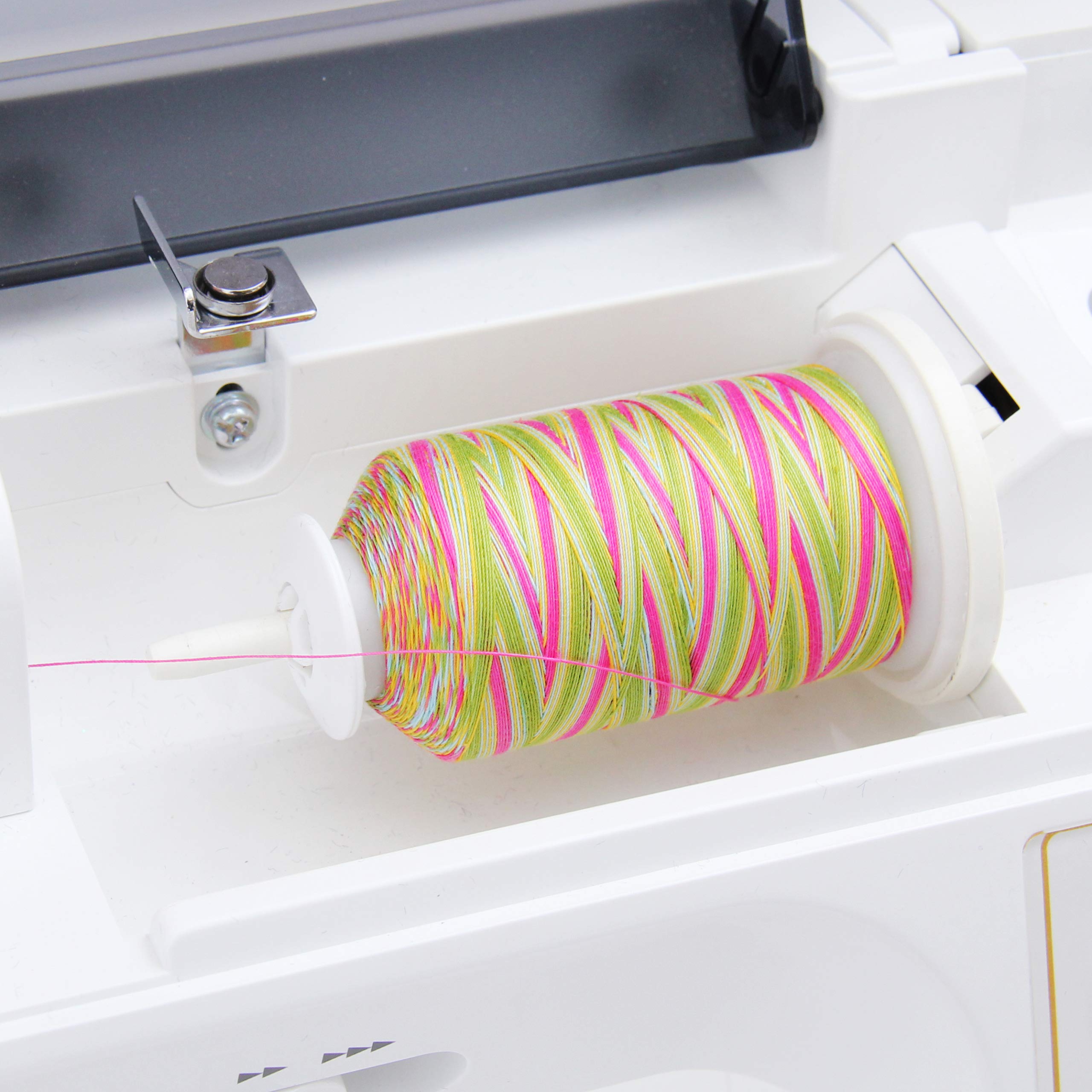 Threadart 100% Cotton Variegated Thread Set - 3 Cones Holiday Colors (600M/660 Yards) | 40/3 Weight Long Staple Low Lint Cotton Thread | Perfect for Quilting, Sewing, Embroidery & Crafting Projects | Over 20 Color Sets Available
