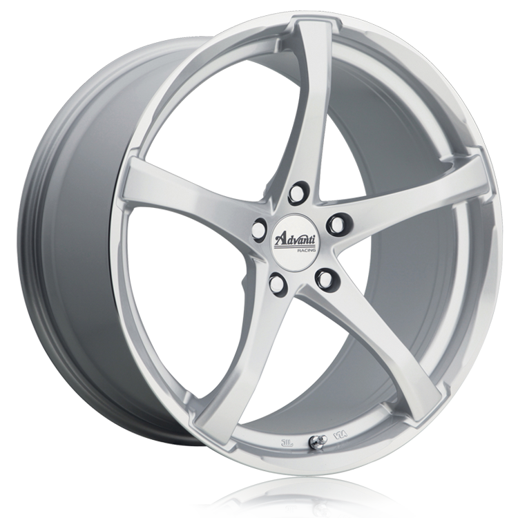 Advanti Denaro Standard Silver 18x8 +32 5x112mm 66.6mm Hubcentric Alloy Wheels - Perfect for Audi A3, A4, VW Golf & Jetta - Upgrade Your Ride with Premium Style & Performance