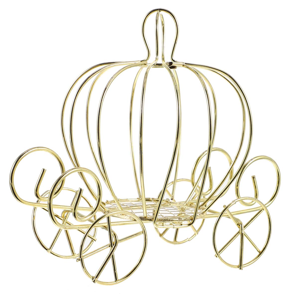 SEWACC 1pc Creative Pumpkin Carriage Shaped Golden Metal Candy Box - Jewelry & Cookie Storage Container for Home, Wedding, Birthday Parties | Perfect for Halloween Decor, Gift Giving & Party Favors