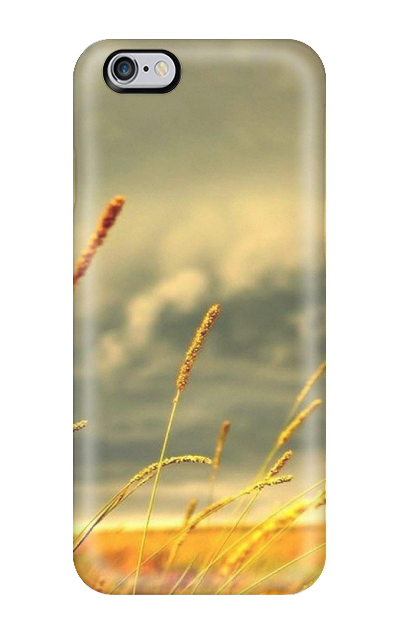 Premium Hybrid TPU Case for iPhone 6 Plus - Shockproof Silicone Bumper with Yellow Grass Design | Perfect for Outdoor Activities, Travel & Daily Protection