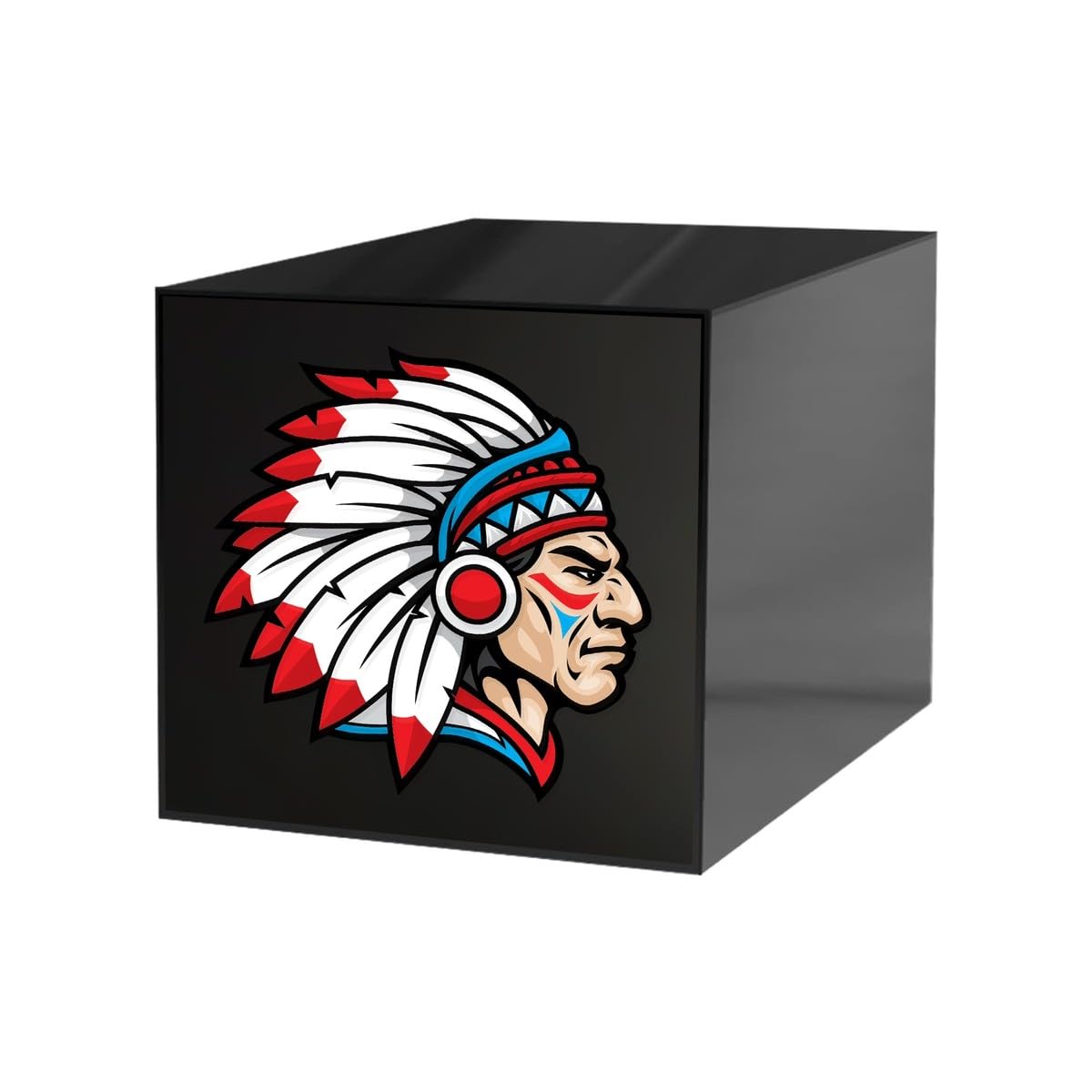 Premium Weatherproof Decals - Warrior Indian Native Design for Laptops, Tablets & Sports Bikes (3 X 2.97 in) - Durable Vinyl Stickers for Outdoor & Indoor Use