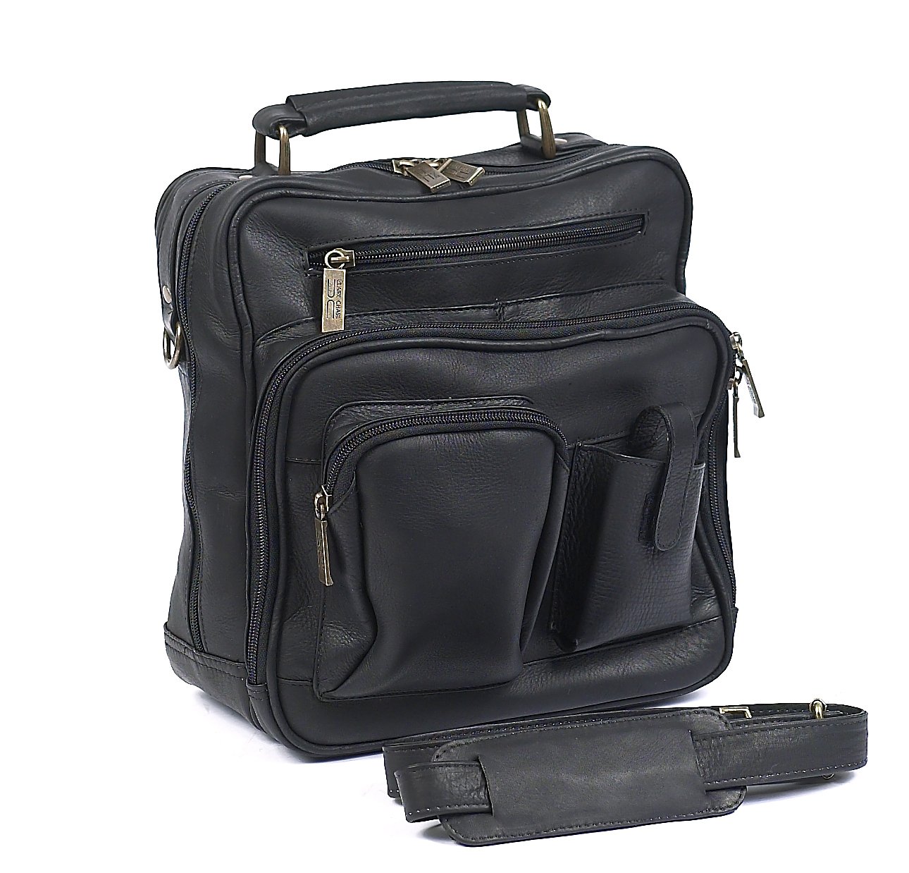 Claire Chase Large Men's Messenger Bag - Stylish & Durable Black Crossbody Bag for Work, Travel & Everyday Use