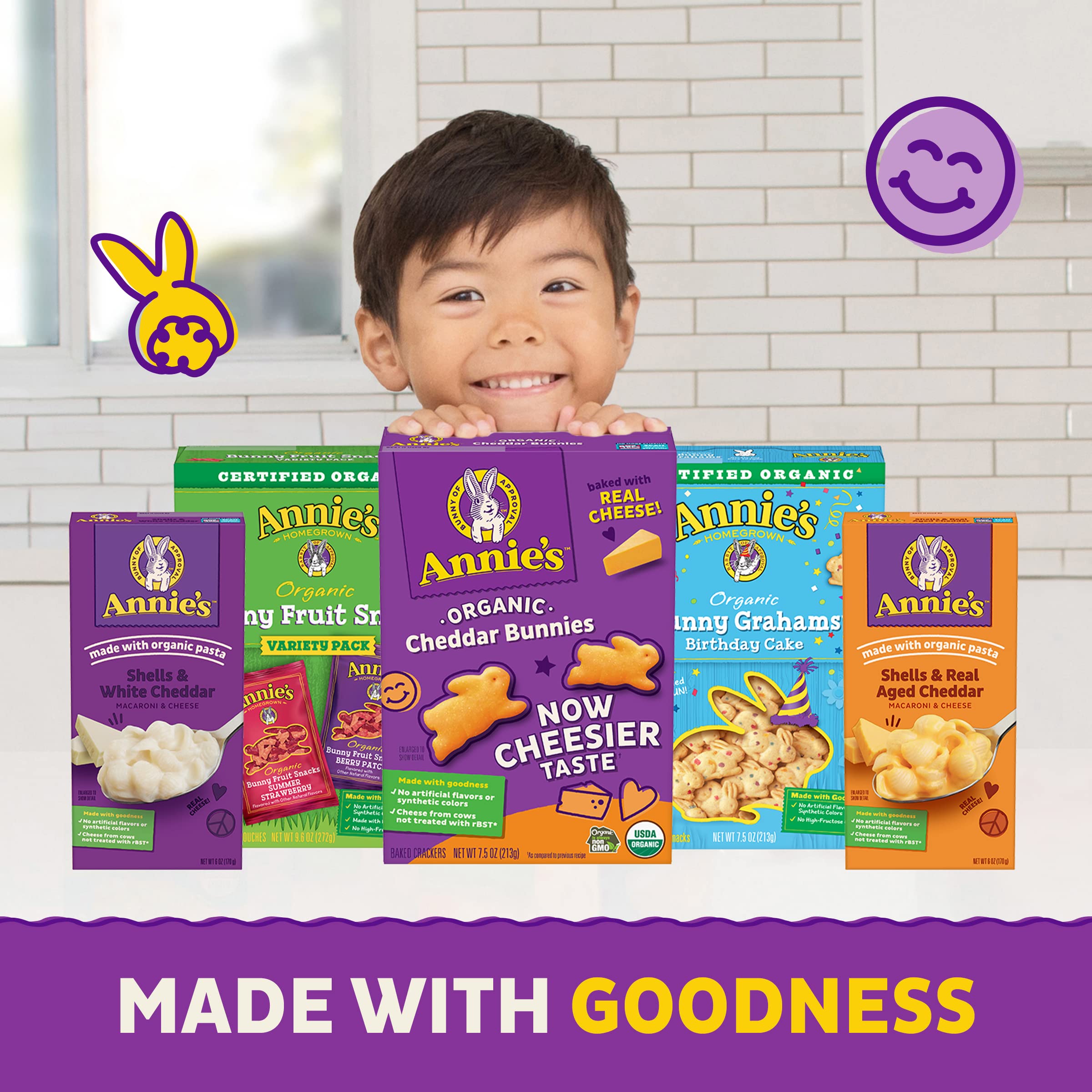 Organic White Cheddar Microwave Mac and Cheese | Annie's Real Cheese Pasta | Quick Dinner Side & Snack | 4 Cups (8.04 oz) | Perfect for Busy Weeknights, Kids Lunches & Comfort Food Cravings