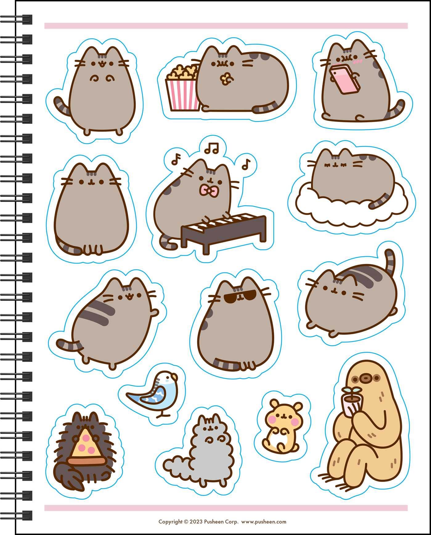 Pusheen 16-Month 2023-2024 Weekly & Monthly Planner Calendar - Cute Cat Organizer for School, Office & Home Use