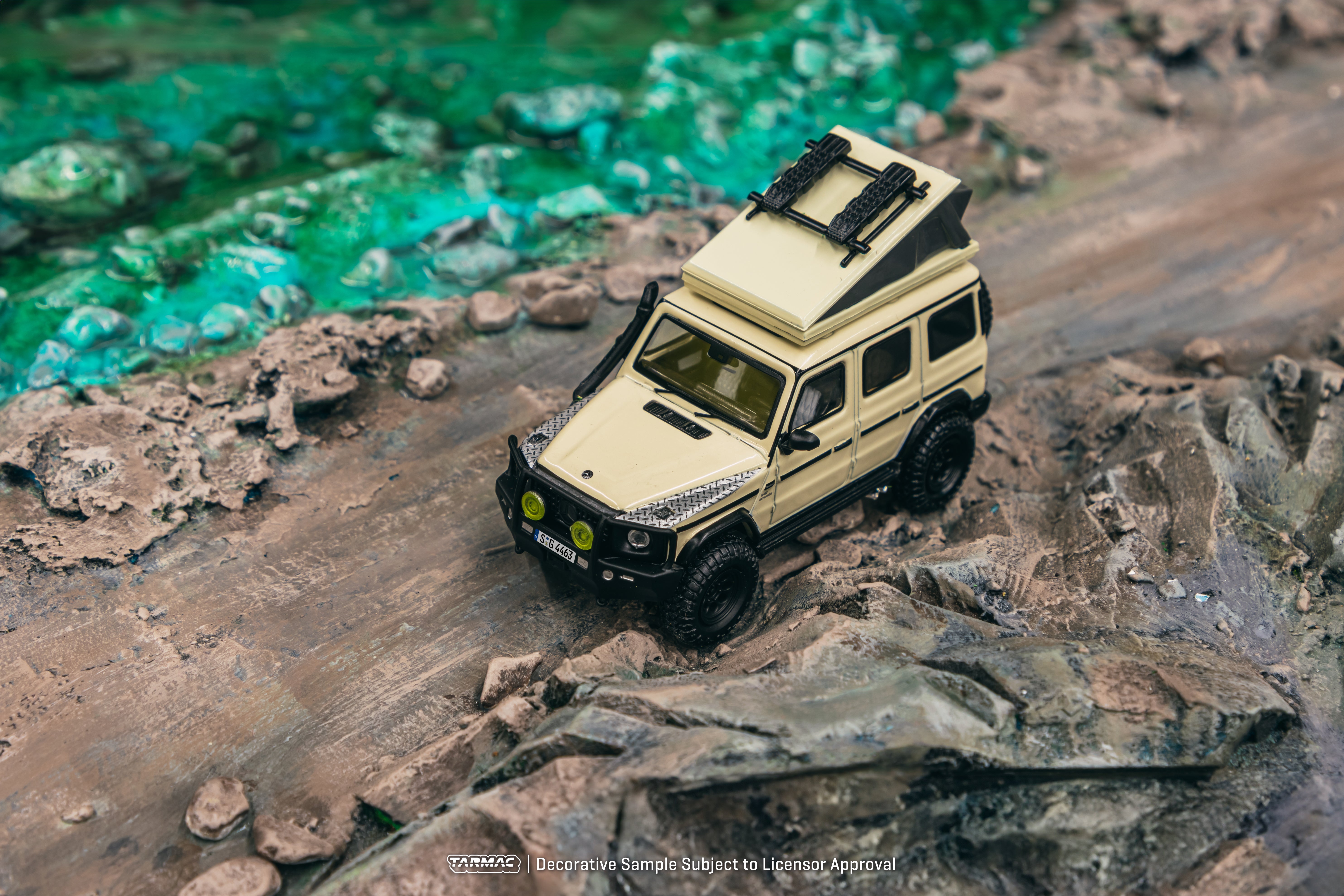Tarmac Works 1/64 Scale Mercedes AMG G 63 Camping Diecast Model Car - Perfect for Collectors, Display & Diorama Scenes