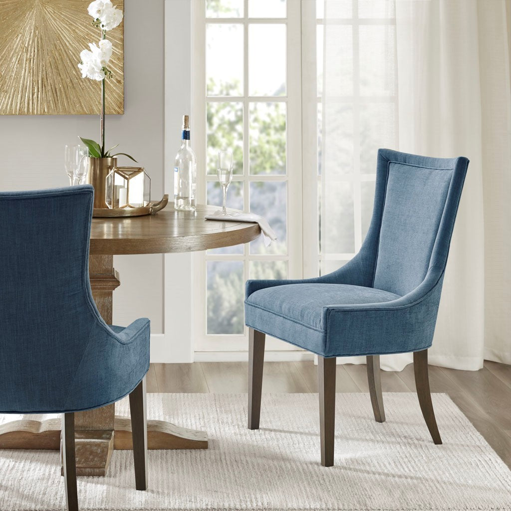 Modern Dining Side Chairs Set of 2 - Sturdy Wooden Kitchen Chairs with Padded Seats - Perfect for Dining Room, Breakfast Nook & Small Space Decor