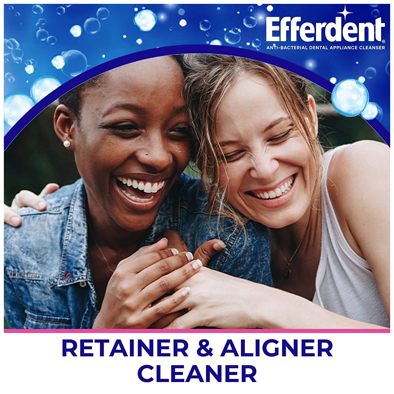 Efferdent Denture & Retainer Cleanser Tablets - 120 Count (6 Packs of 20) | Denture Cleaning Tablets for Fresh Breath & Stain Removal | Perfect for Daily Denture, Retainer & Night Guard Cleaning