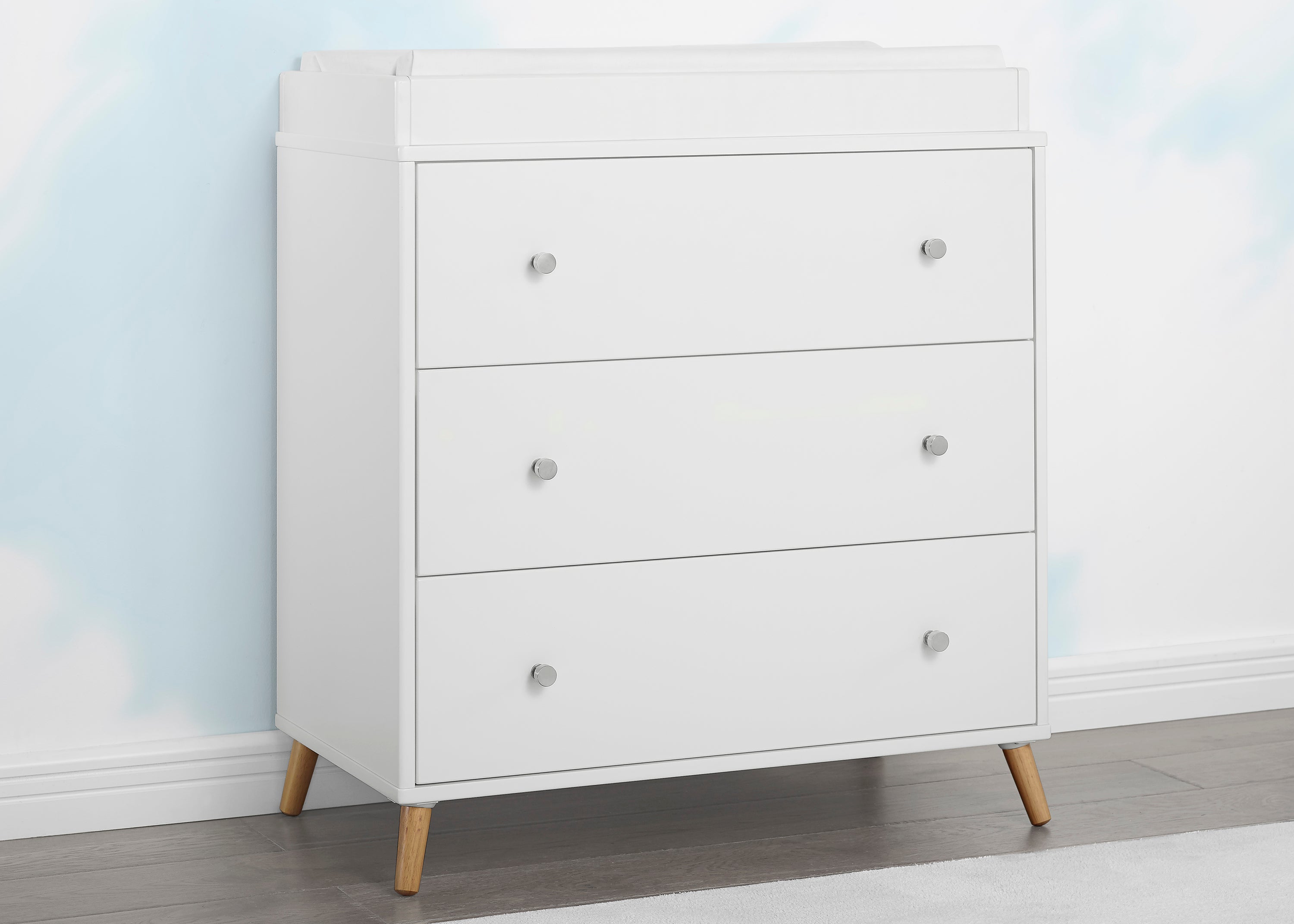 Jordan 3-Drawer Dresser with Interlocking Drawers - Sturdy Bedroom Storage Furniture for Clothes & Accessories | Perfect for Master Bedroom, Guest Room or Dorm Organization