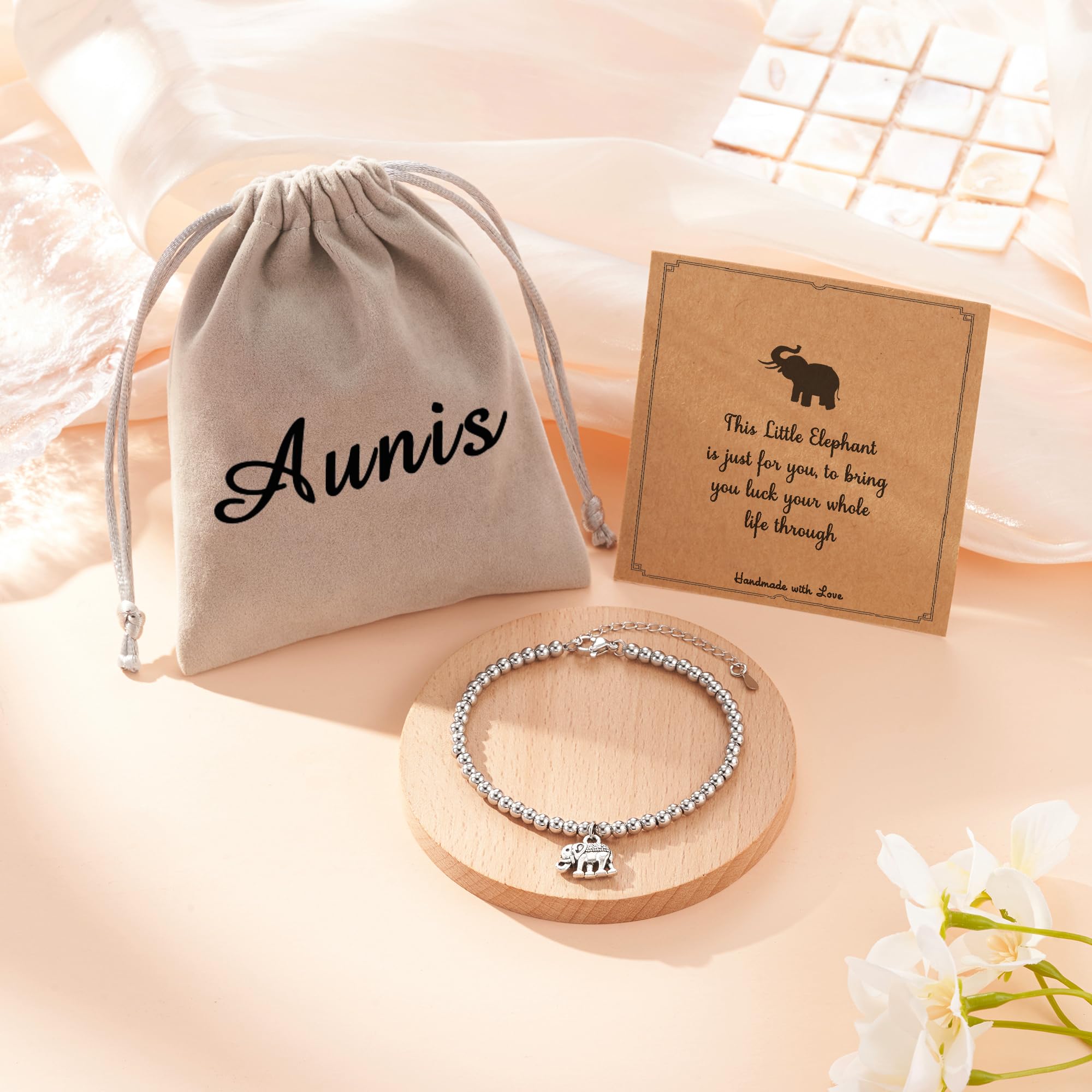 Lucky Elephant Charm Bracelet for Women & Girls - Thoughtful Friendship Gift for Good Luck & Positive Vibes | Perfect for Birthdays, Anniversaries & Everyday Wear