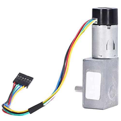 High Torque DC Gear Motor - 90RPM, 6V Self-Locking Metal Encoder Reduction Motor for Home Appliances | Perfect for Smart Locks, Automatic Doors & DIY Robotics Projects