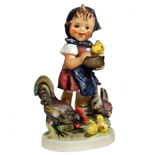 HUMMEL Feeding Time Figurine #199/I - 5.5 Inch Tall Collectible Porcelain Statue | Perfect for Kitchen Decor, Gift for Collectors & Home Display