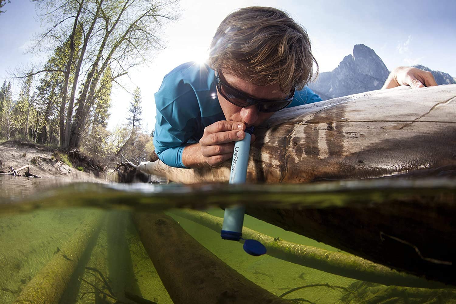 LifeStraw Personal Water Filter Straw - Portable Emergency Survival Gear for Hiking, Camping & Travel - Removes 99.9% of Bacteria & Parasites