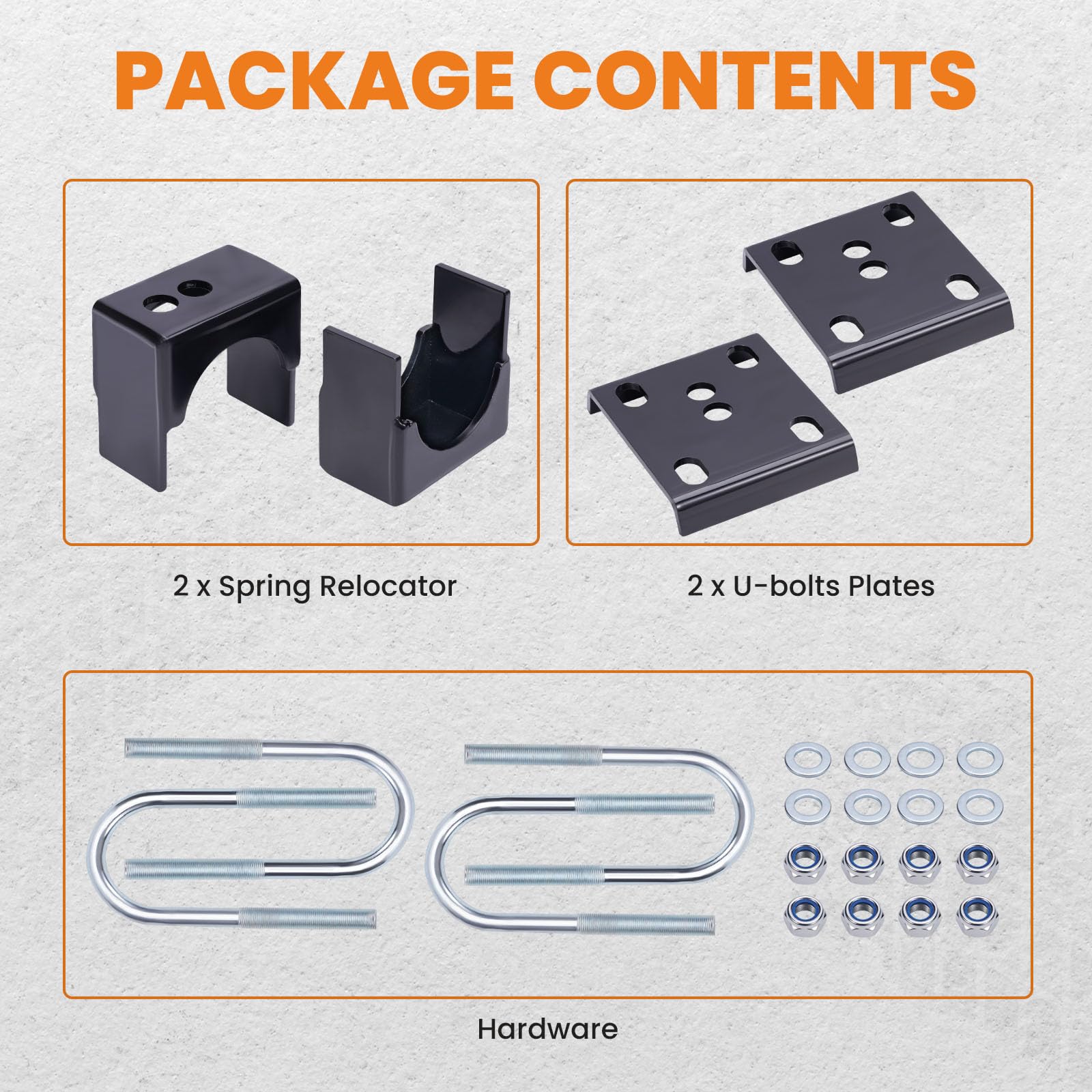 maXpeedingrods 6-Inch Rear Axle Drop Flip Lowering Kit with U-Bolts - Compatible with Dodge Ram Charger D100 D150 2WD (1972-1993 Models) - Perfect for Custom Suspension Lowering & Performance Upgrades