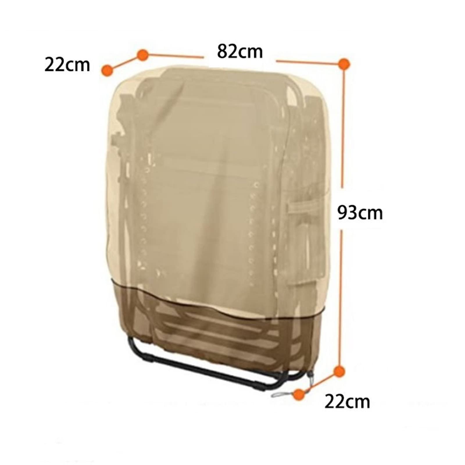 **ASkinds 2-Pack Waterproof Outdoor Stackable Chair Covers - Dustproof Patio Furniture Protector for Zero Gravity, Folding, and Deck Chairs - Ideal for Garden, Sunbathing, and Backyard Use**