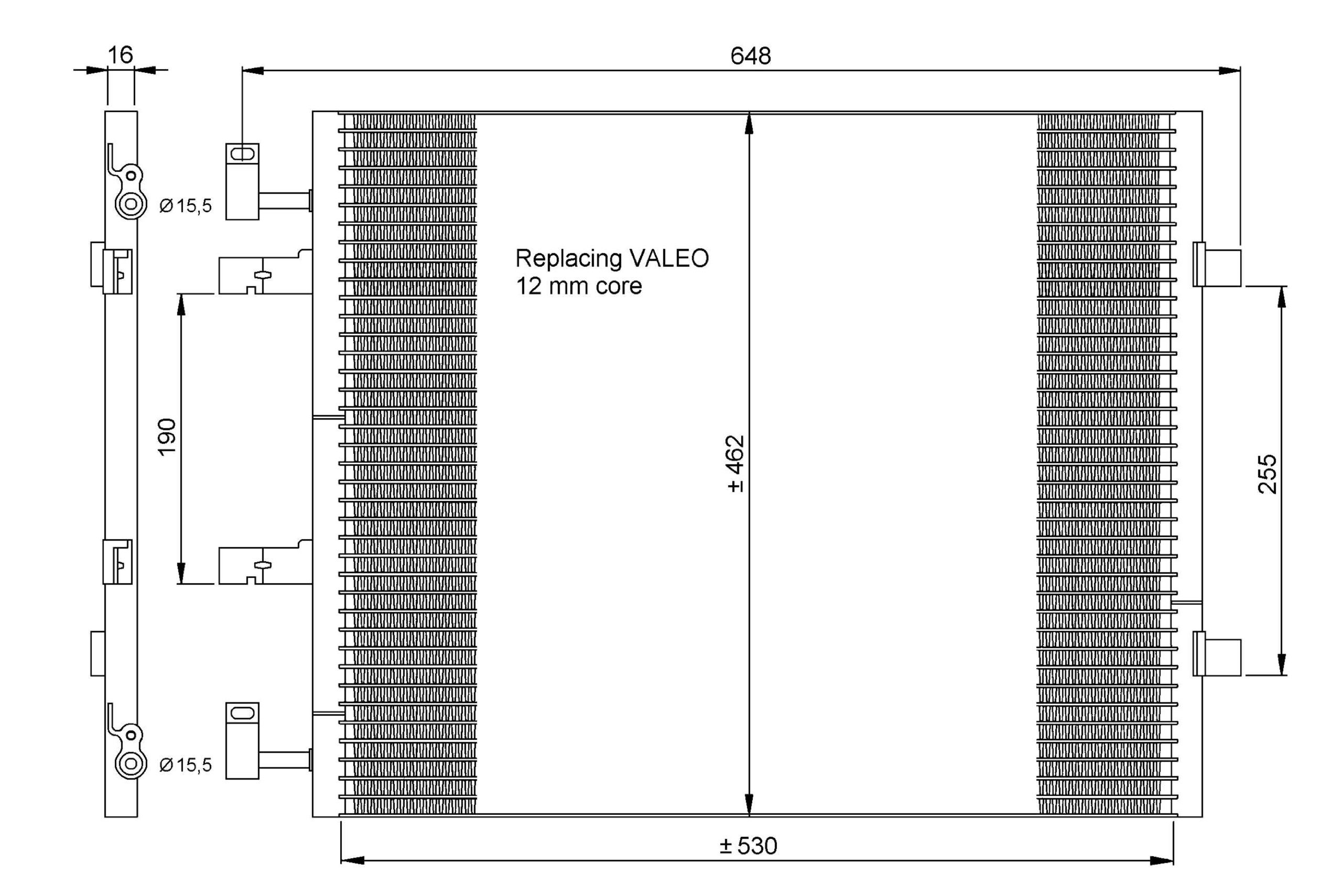High-Efficiency 35845 AC Condenser for Car Air Conditioning System - Perfect for Automotive Cooling & HVAC Repair