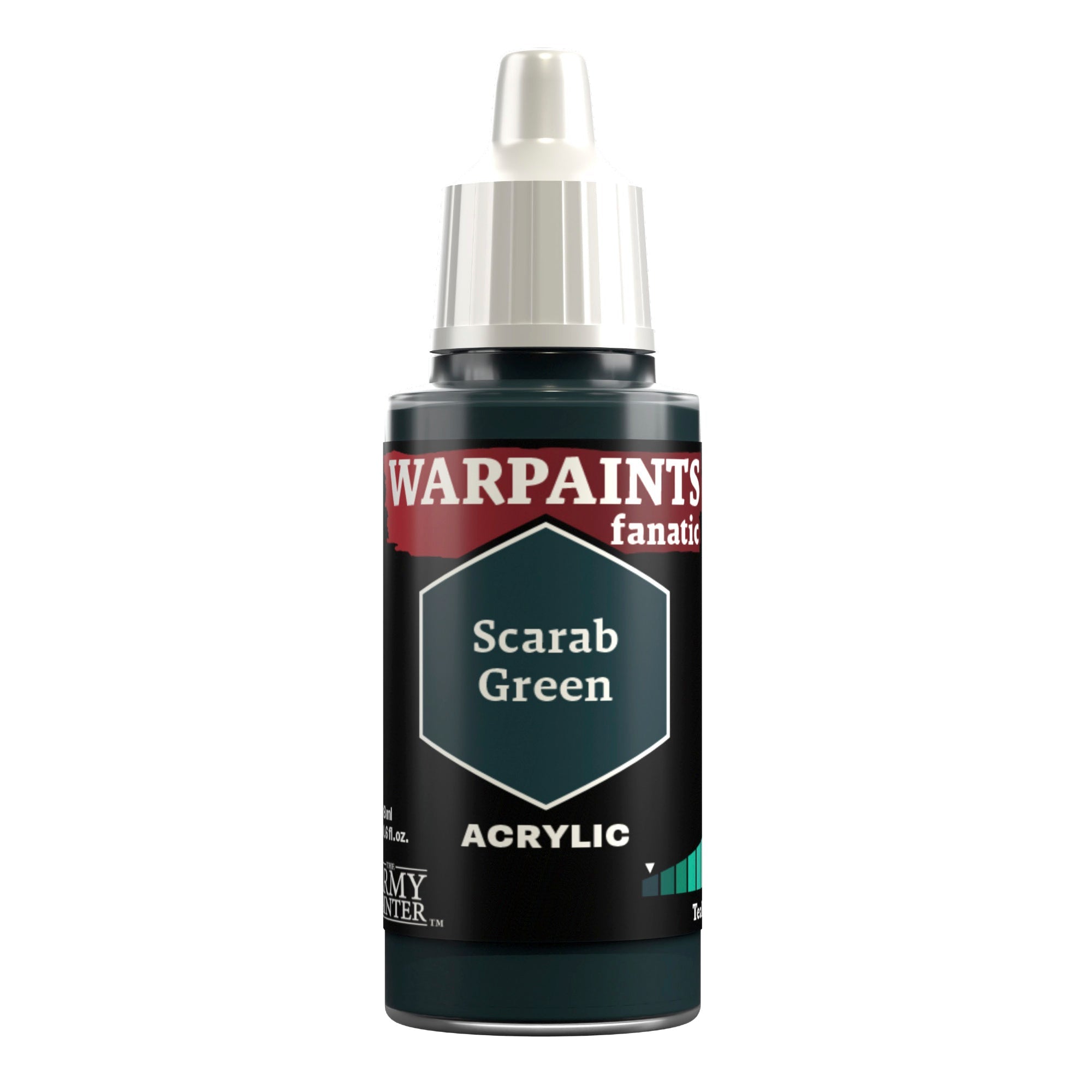 Warpaints Fanatic: Scarab Green - Premium Acrylic Paint for Miniatures & Models - Perfect for Warhammer, D&D, and Tabletop Gaming