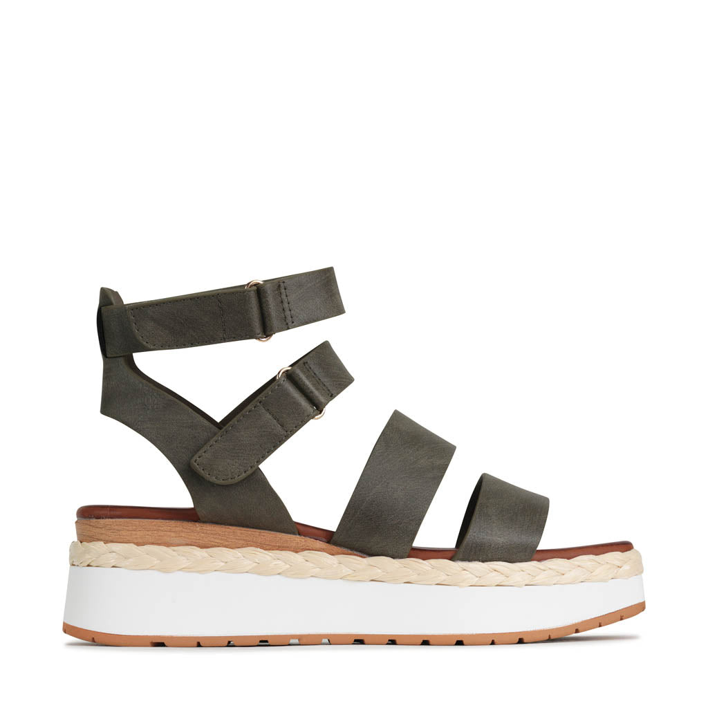 PAGET Women's Ankle Strap Wedge Sandals - Comfortable High Heel Summer Shoes for Casual Outings, Beach, and Parties