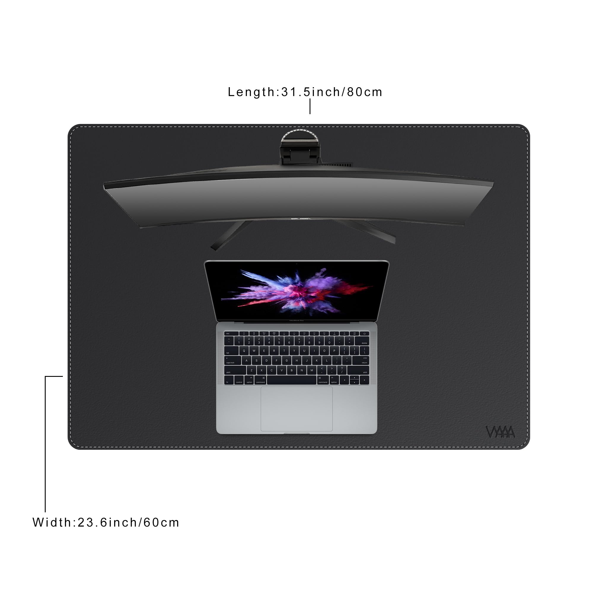 Premium Genuine Leather Desk Mat - 31.4