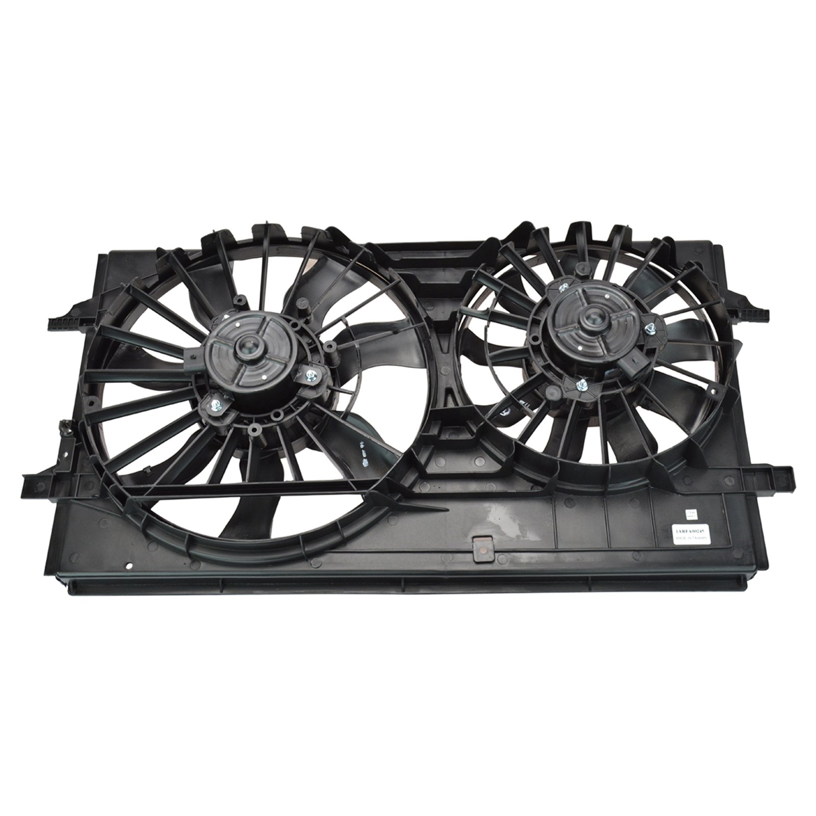 TRQ Radiator Dual Cooling Fan Assembly Compatible with 2004-2012 Chevy Malibu, 2005-2010 Pontiac G6, 2008-2009 Saturn Aura - GM3115178 - High Performance Cooling System for Hot Weather & Heavy Traffic Driving