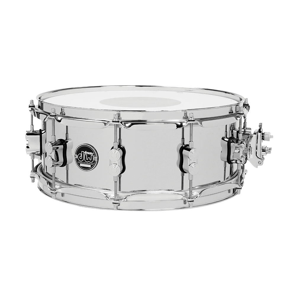 DW Performance Series Steel Snare Drum 14 x 5.5 Inch - Professional Grade Drum for Live Performances, Studio Recording & Drum Kits