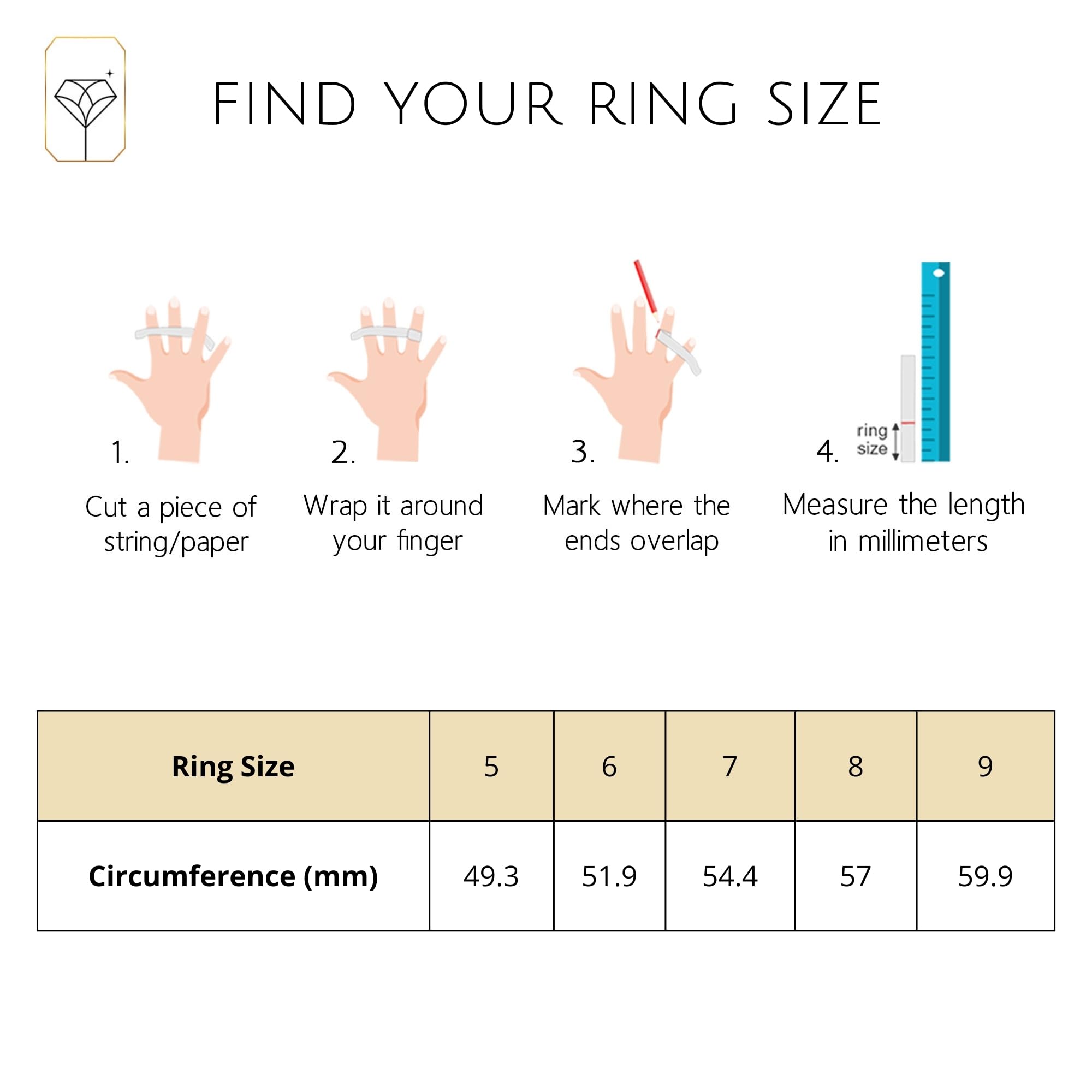 10K Gold Emerald Cut Birthstone Rings for Women - Genuine Gemstone Anniversary & Cocktail Rings | Anti-Tarnish Jewelry Gift Set with Box (Size 5-9) | Perfect for Weddings, Parties & Special Occasions