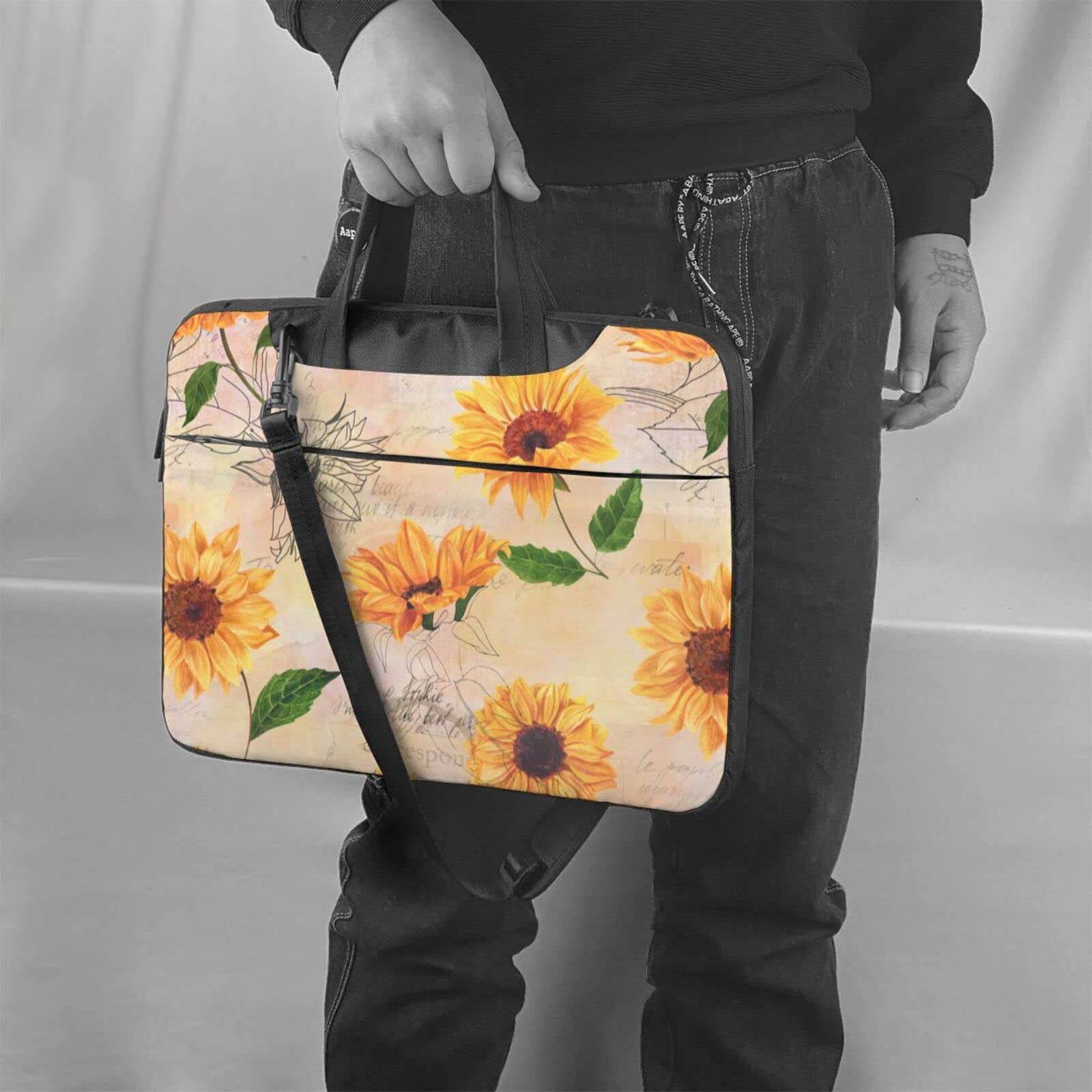 Stylish Unisex Laptop Bag for 13/14/15.6 Inch Devices - Durable Shoulder Messenger Briefcase with Tablet Sleeve, Perfect for Work, School & Travel