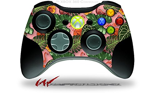 XBOX 360 Controller Skin - Flamingo Flower Pink Decal for Gaming & Protection