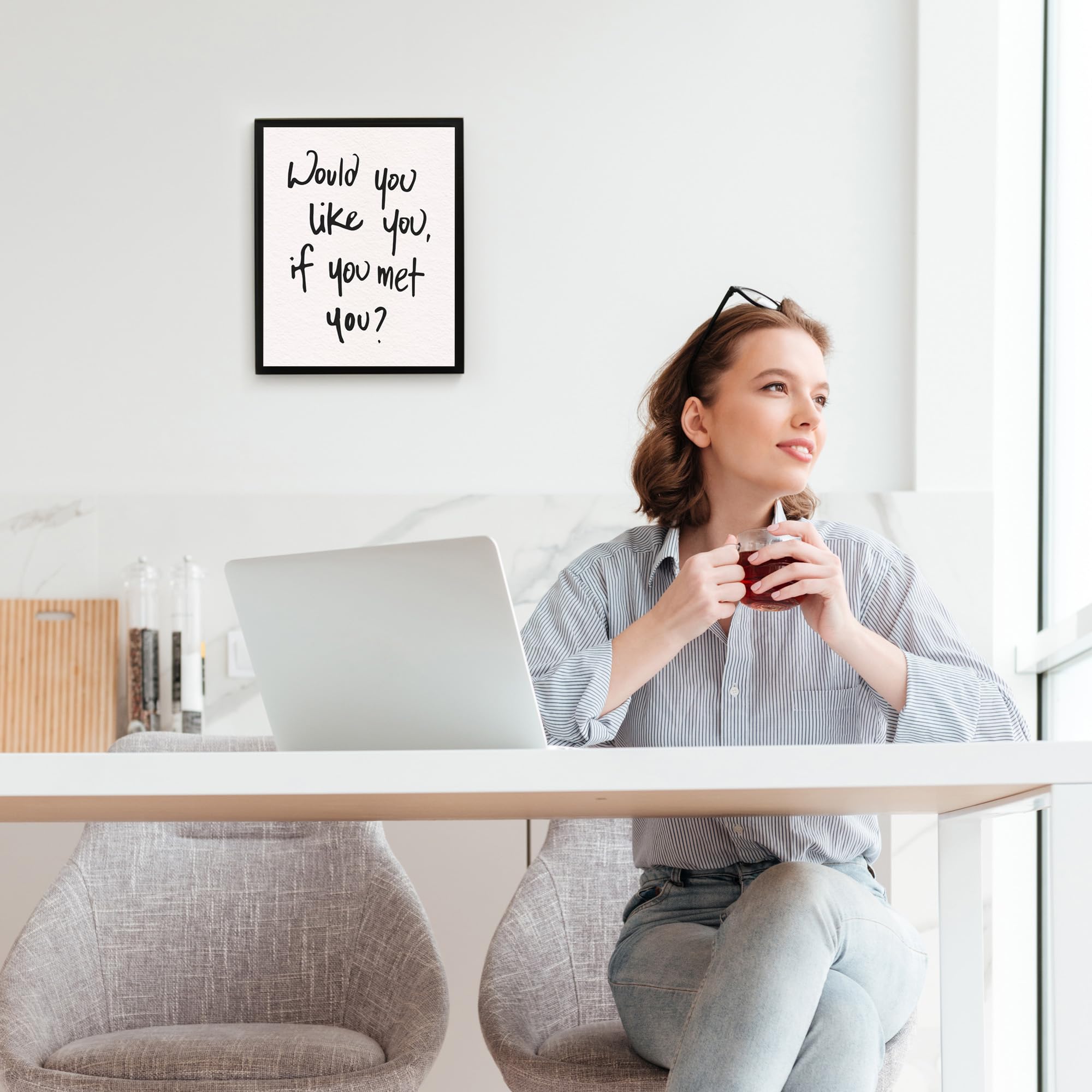 Inspirational Wall Art Print - Modern Motivational Decor for Living Room, Office, Bedroom & Dorm | Unframed 8x10 | Perfect for Home, Workspace & Study Motivation
