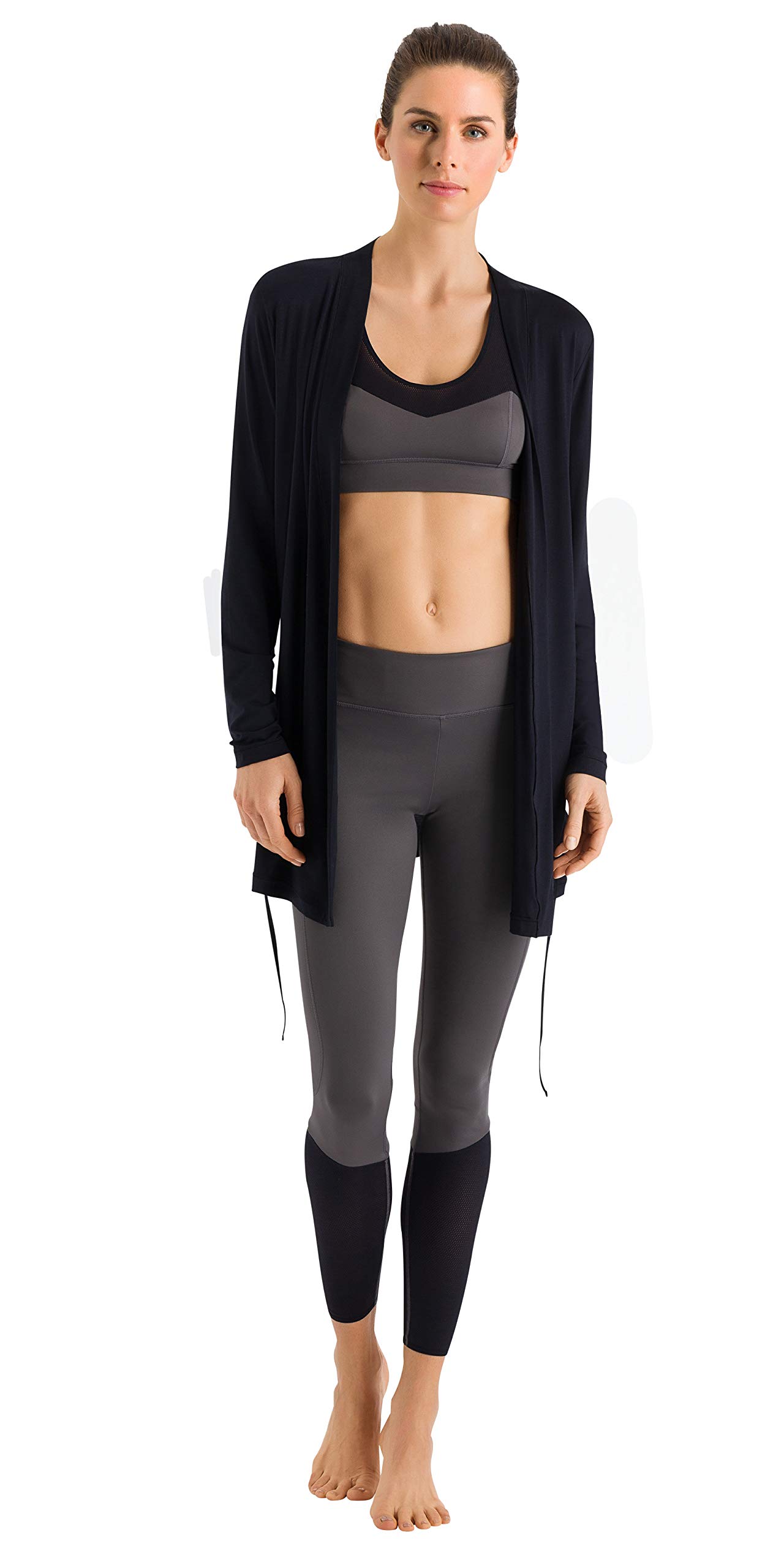 HANRO Women's Lightweight Stretchy Yoga Jacket - Breathable Workout Top for Yoga, Pilates, Gym & Running - Comfortable Athletic Wear for Women | Perfect for Yoga Studios, Outdoor Workouts & Lounge Wear