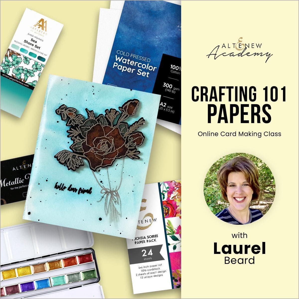 Online Cardmaking Class for Beginners - Crafting 101 Paper Projects | DIY Greeting Cards & Scrapbooking Ideas
